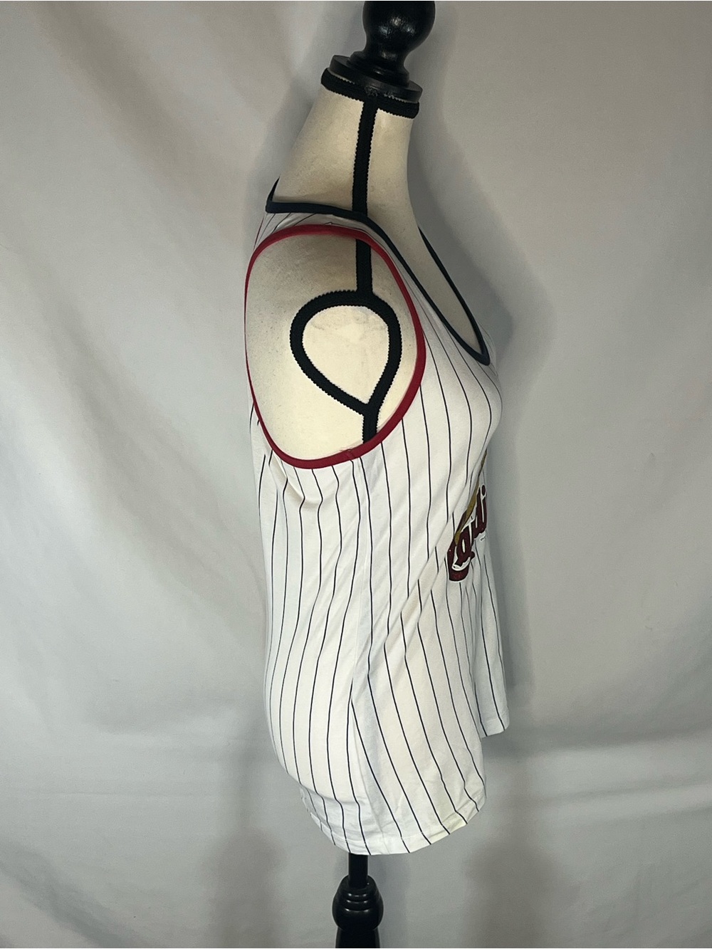 5th & Ocean New Era St Louis Cardinals Pinstripe Glitter Women’s Tank Top Small - Picture 6 of 8
